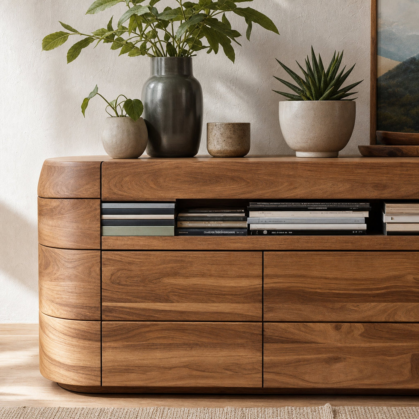 Modern Rounded Sideboard For Dining Room - product view 3