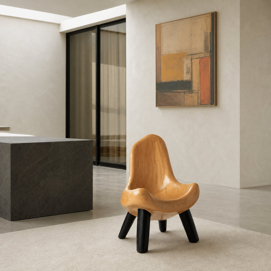 Modern Sculptural Accent Chair For Living Room Or Nursery