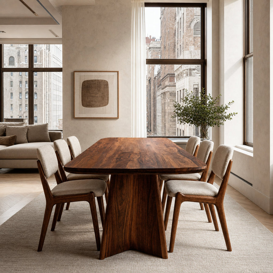 Modern Sculptural Dining Table For Dining Room