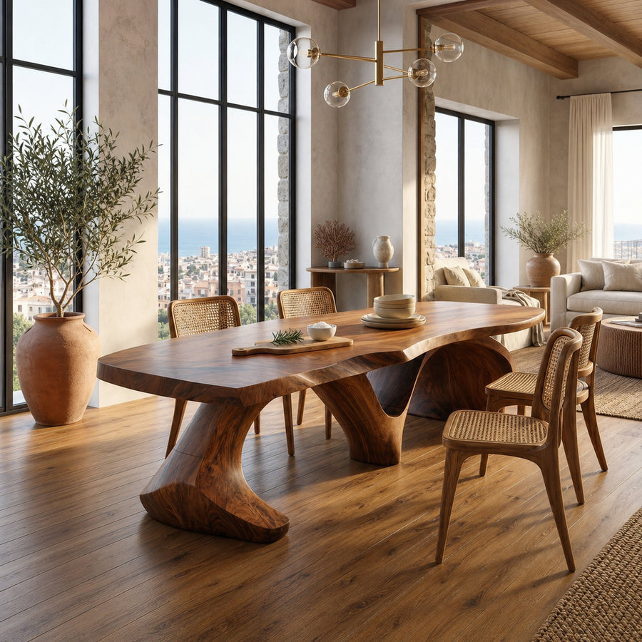 Modern Slab Dining Table For Formal Dining Room