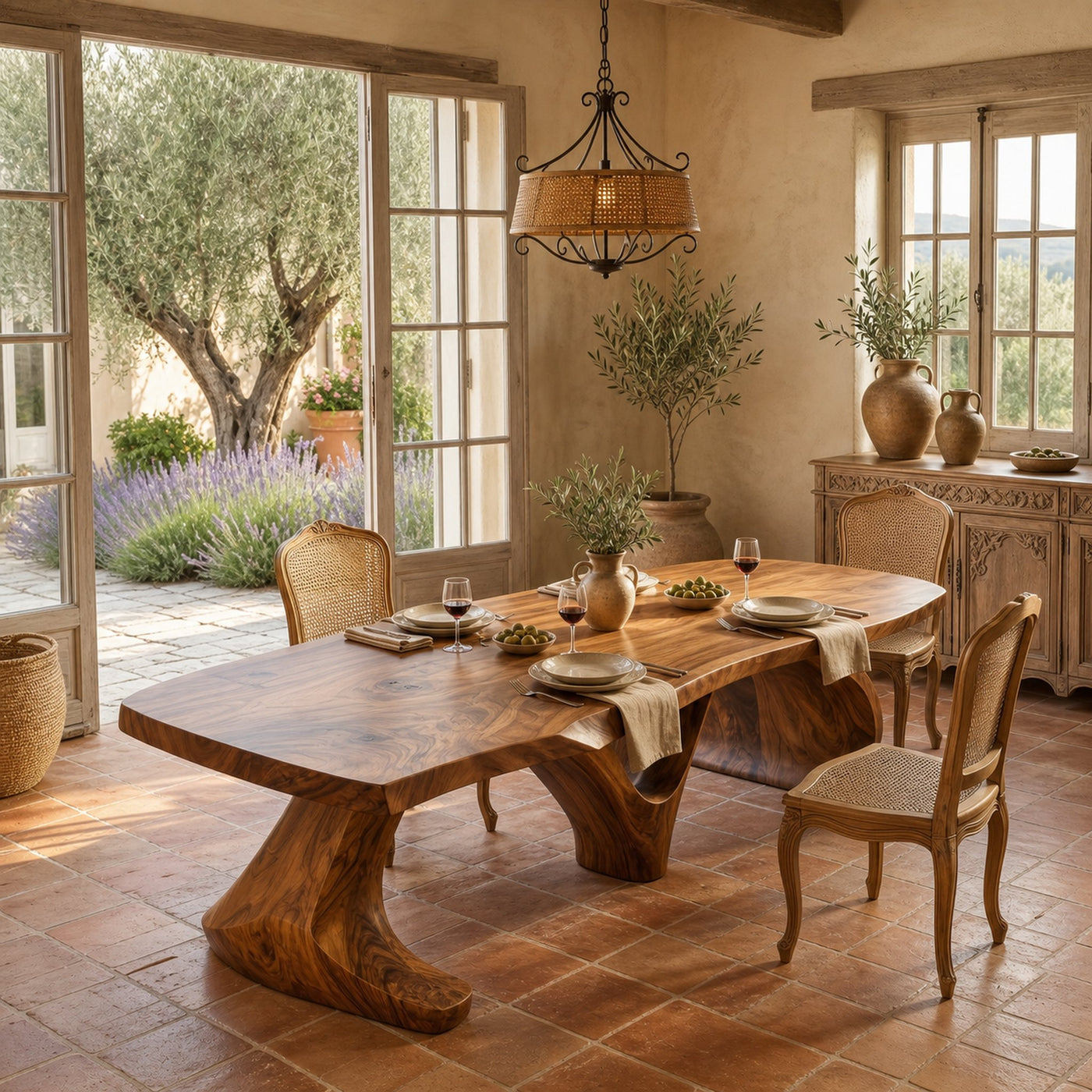 Modern Slab Dining Table For Formal Dining Room - product view 2