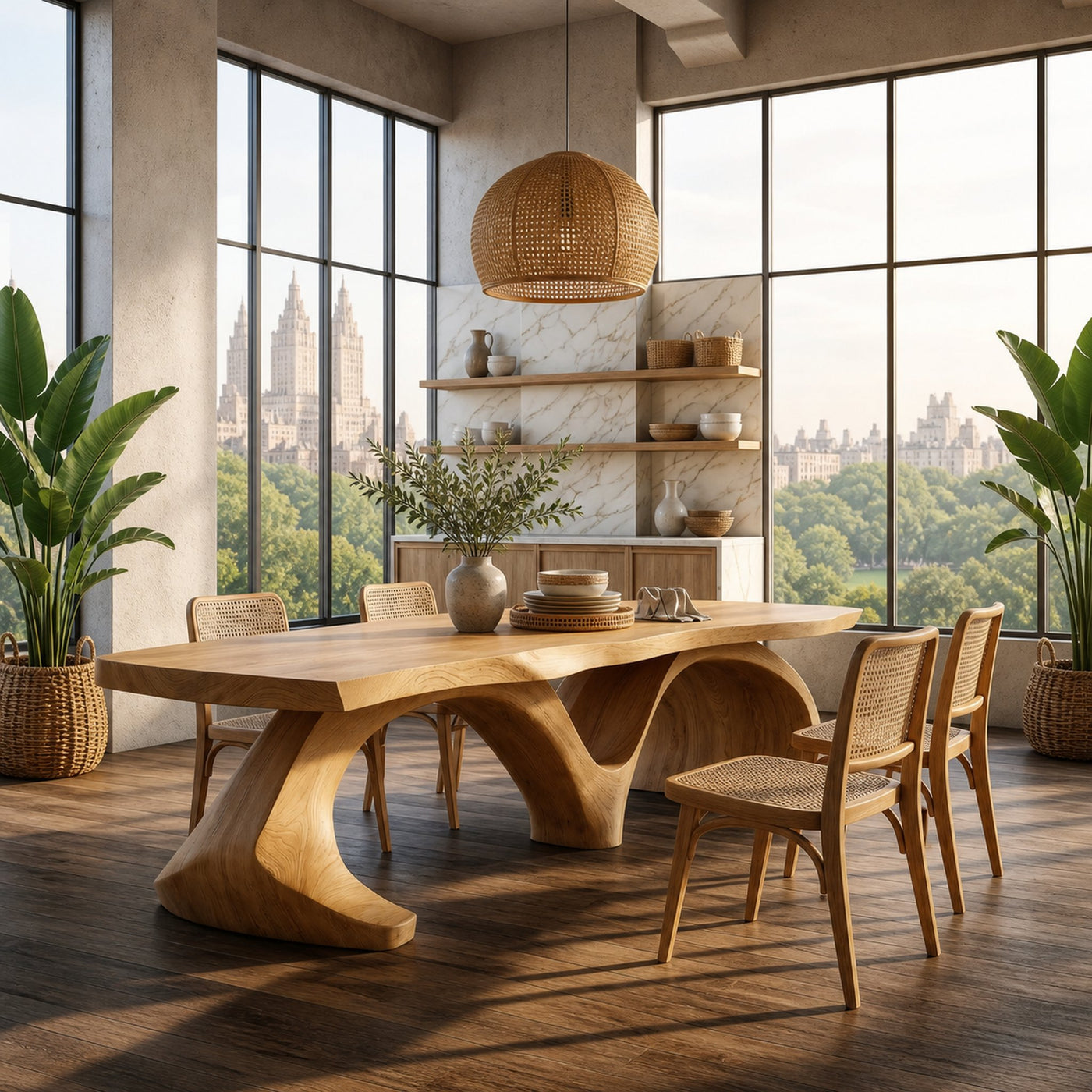 Modern Slab Dining Table For Formal Dining Room - product view 5
