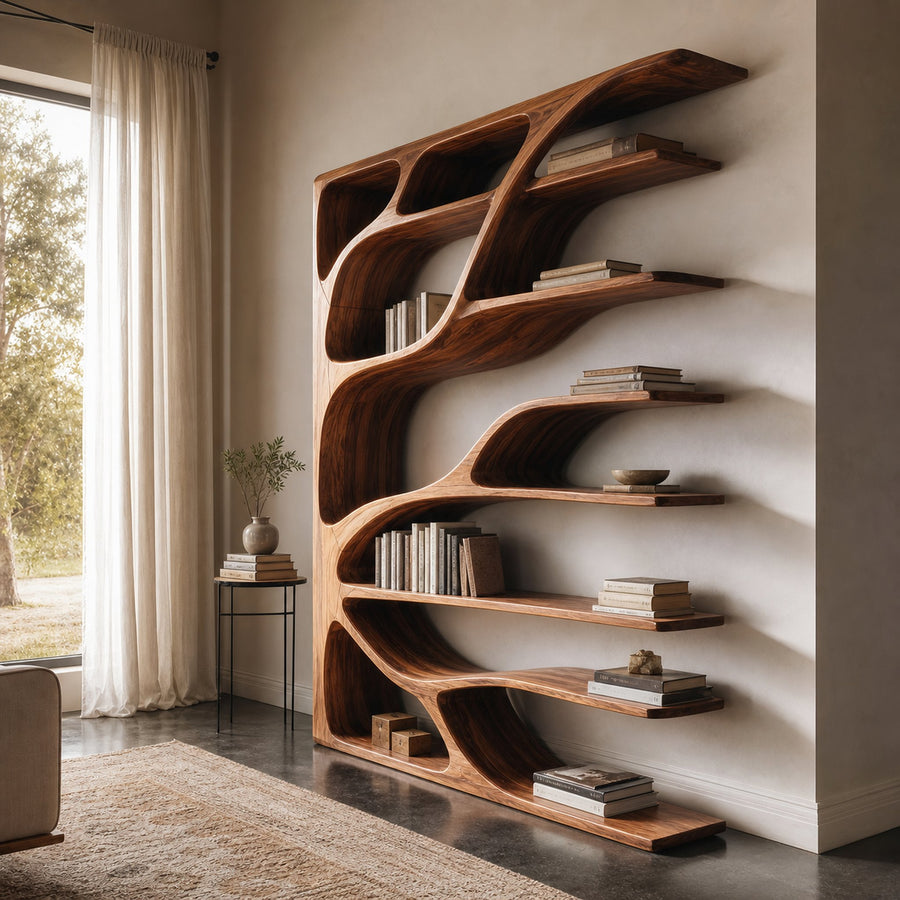 Modern Statement Bookshelf For Home Interiors Decor