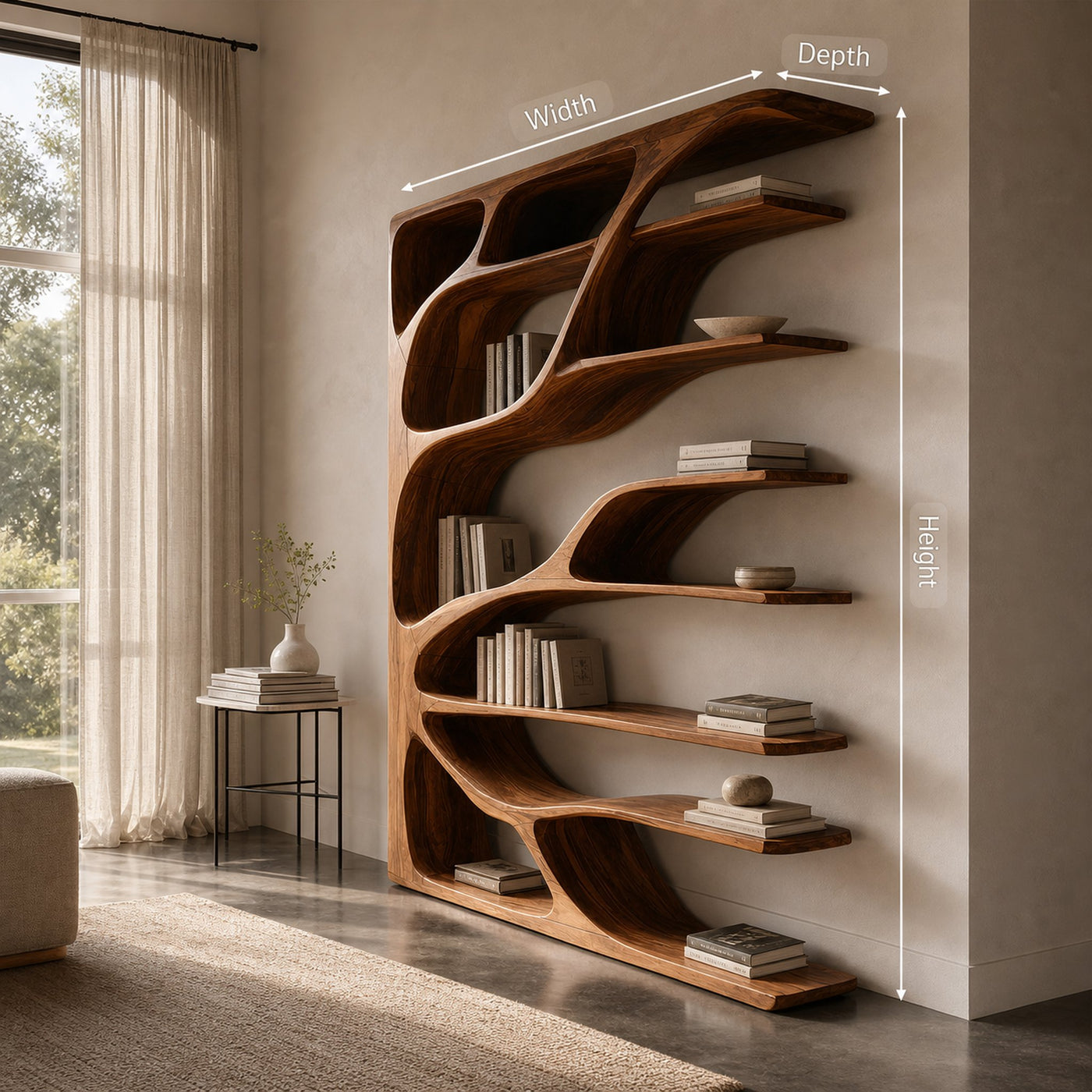 Modern Statement Bookshelf For Home Interiors Decor - product view 8