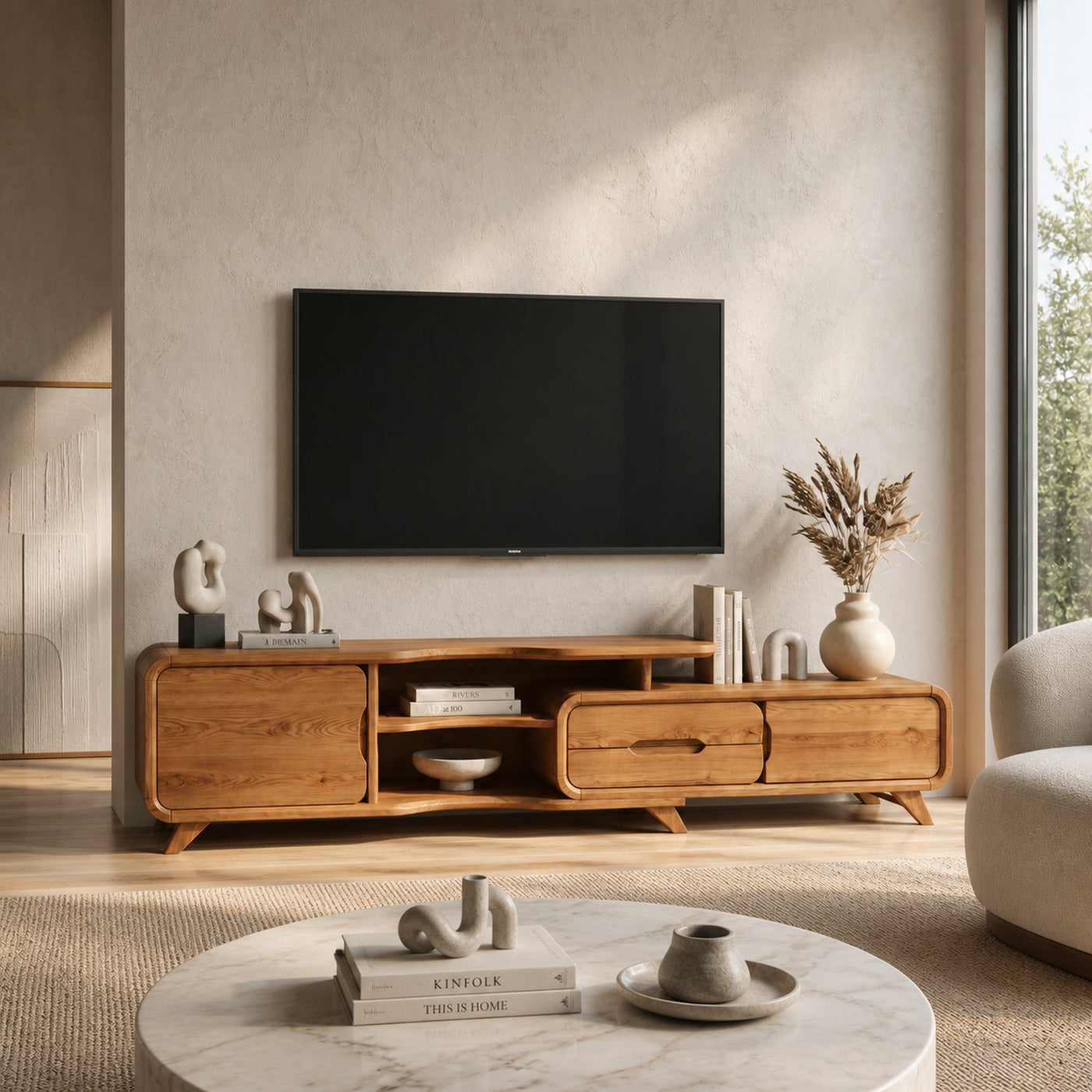 Modern Statement TV Stand For Living Room And Interior Decor - product view 6