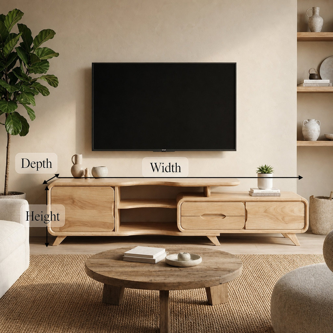 Modern Statement TV Stand For Living Room And Interior Decor - product view 8