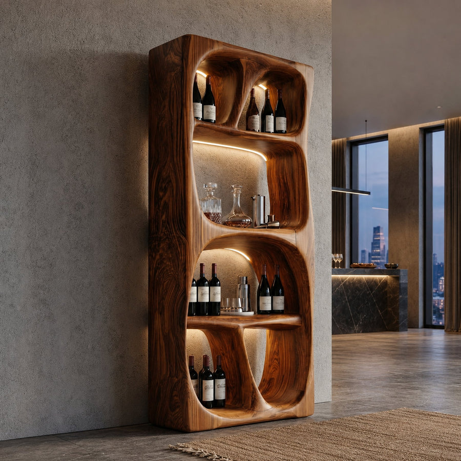 Modern Statement Wine Storage Cabinet For Living Room And Bar Space
