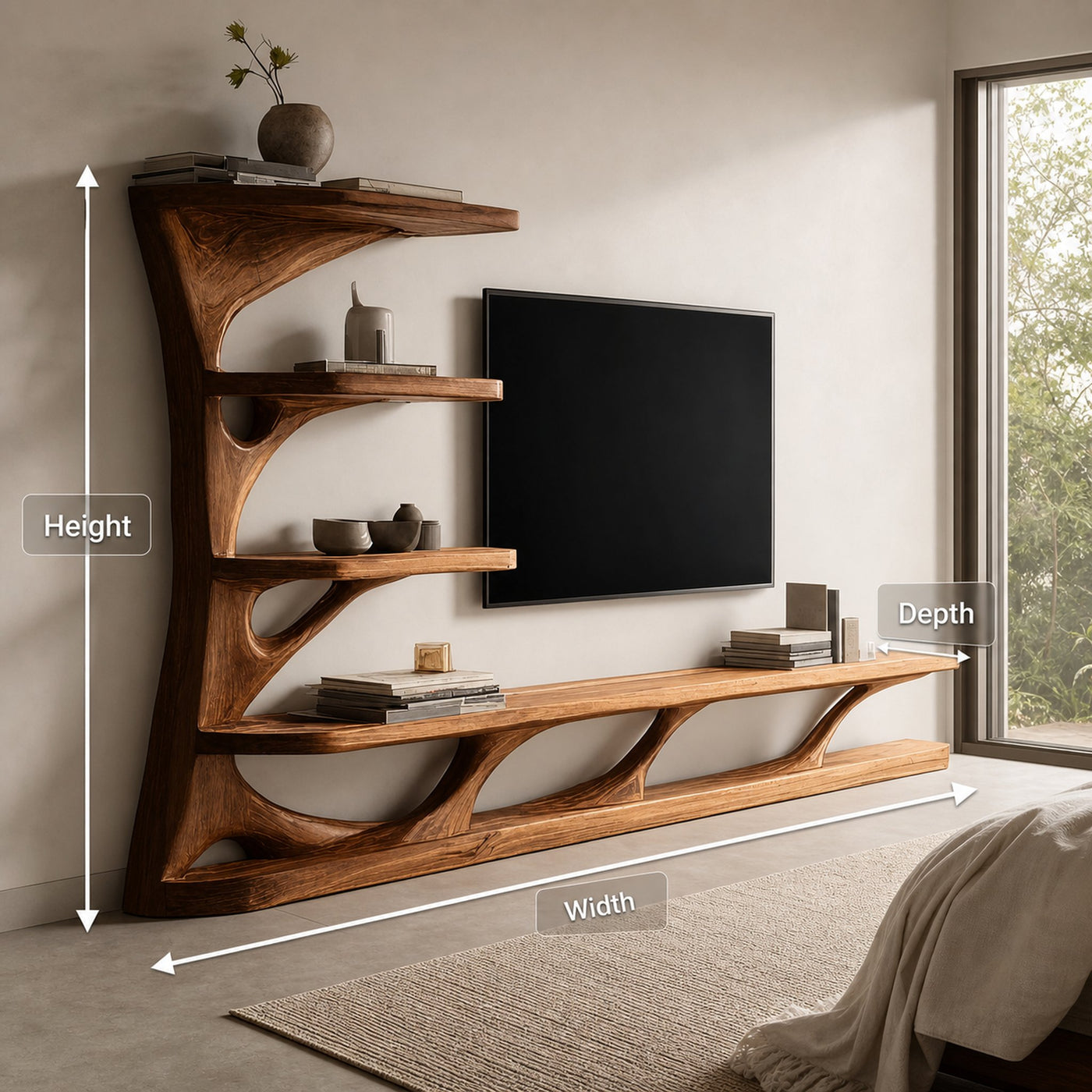Modern TV Console With Branch Design For Living Room - product view 8