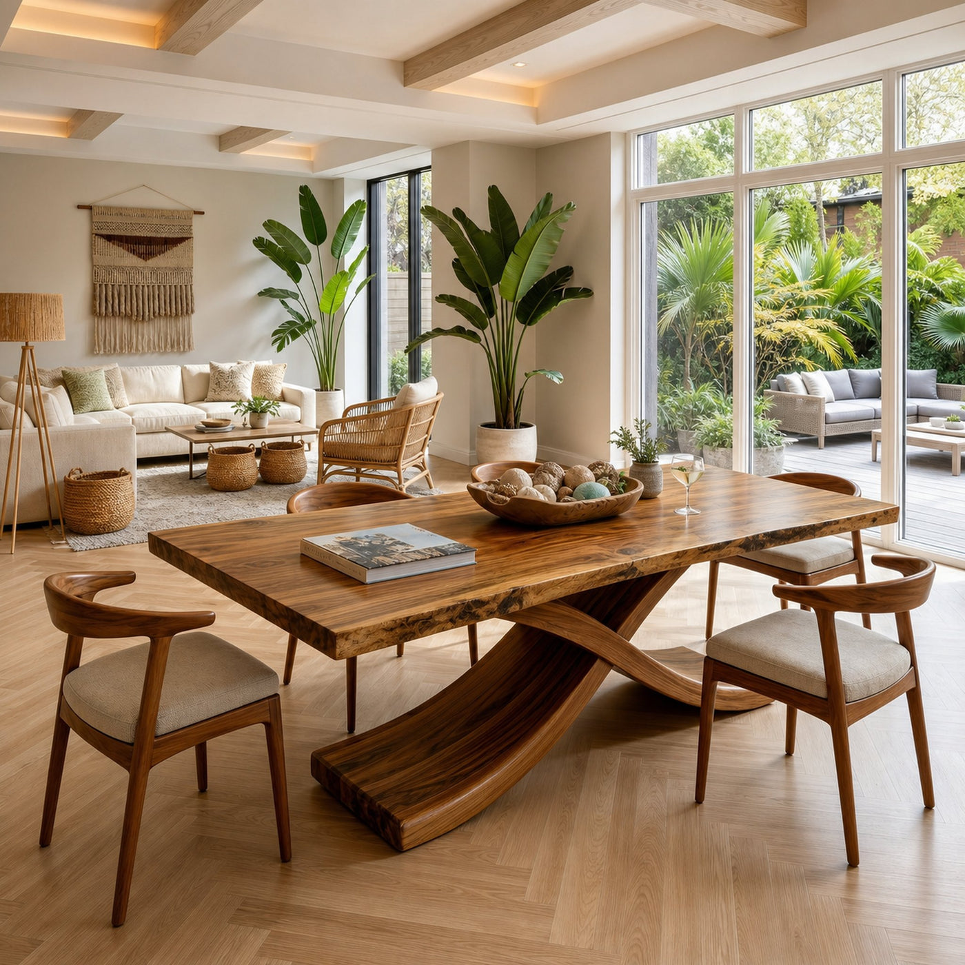 Modern Thick Top Dining Table For Kitchen Dining Area - product view 3