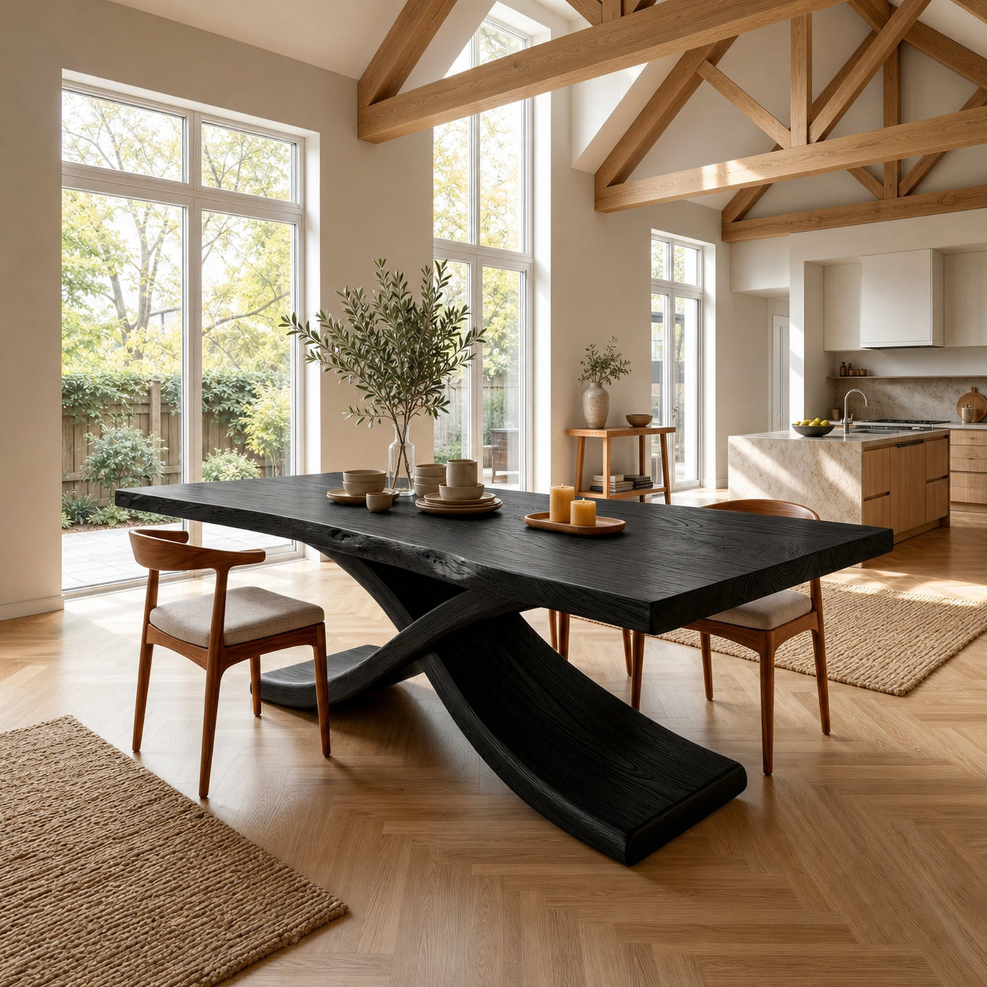 Modern Thick Top Dining Table For Kitchen Dining Area - product view 4