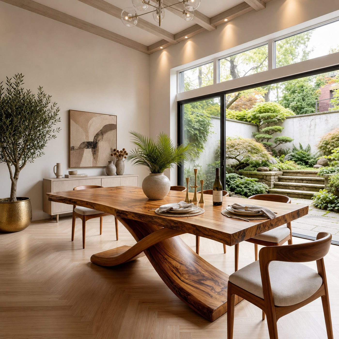 Modern Thick Top Dining Table For Kitchen Dining Area - product view 6