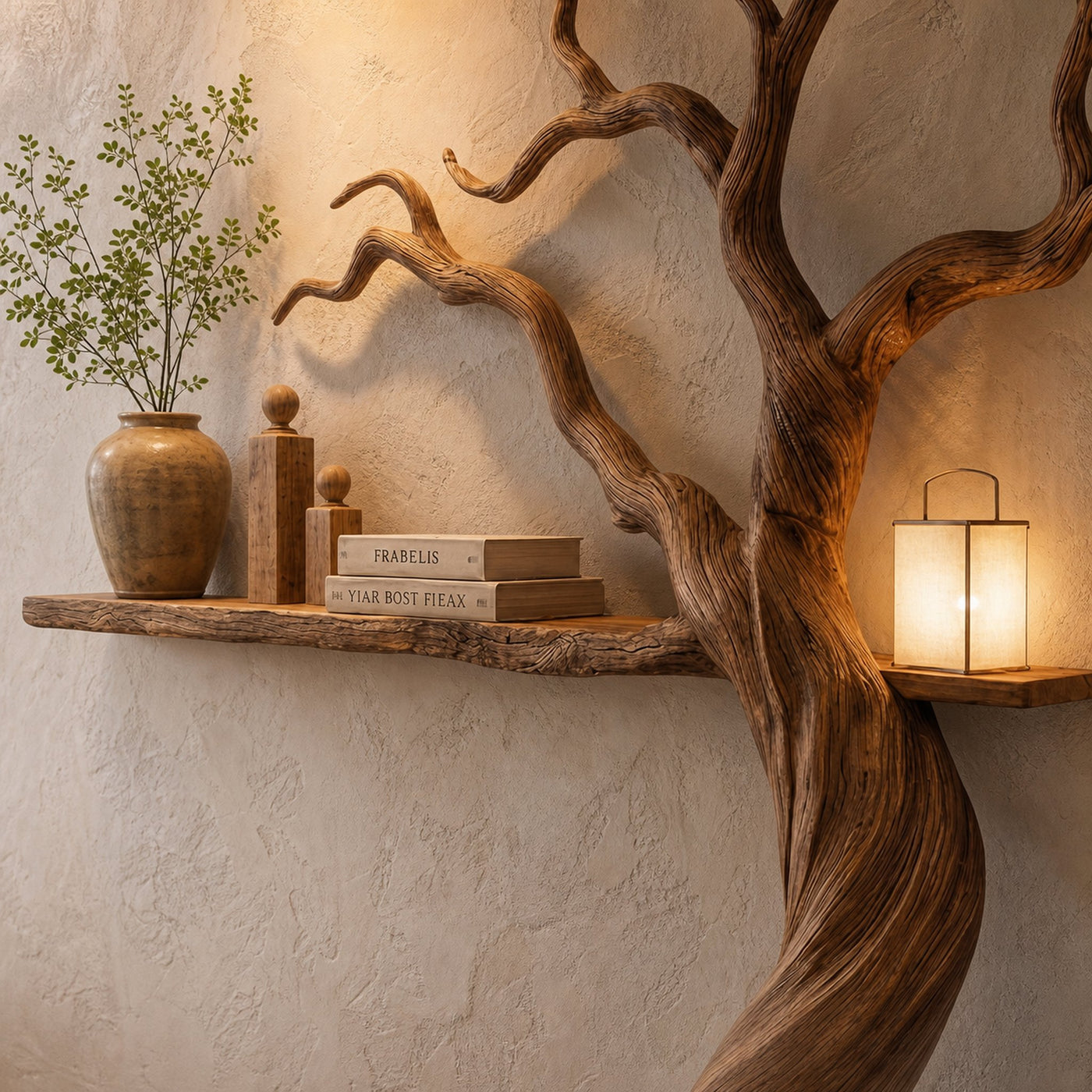 Modern Tree Bookshelf With Artistic Branch Form For Living Room - product view 2