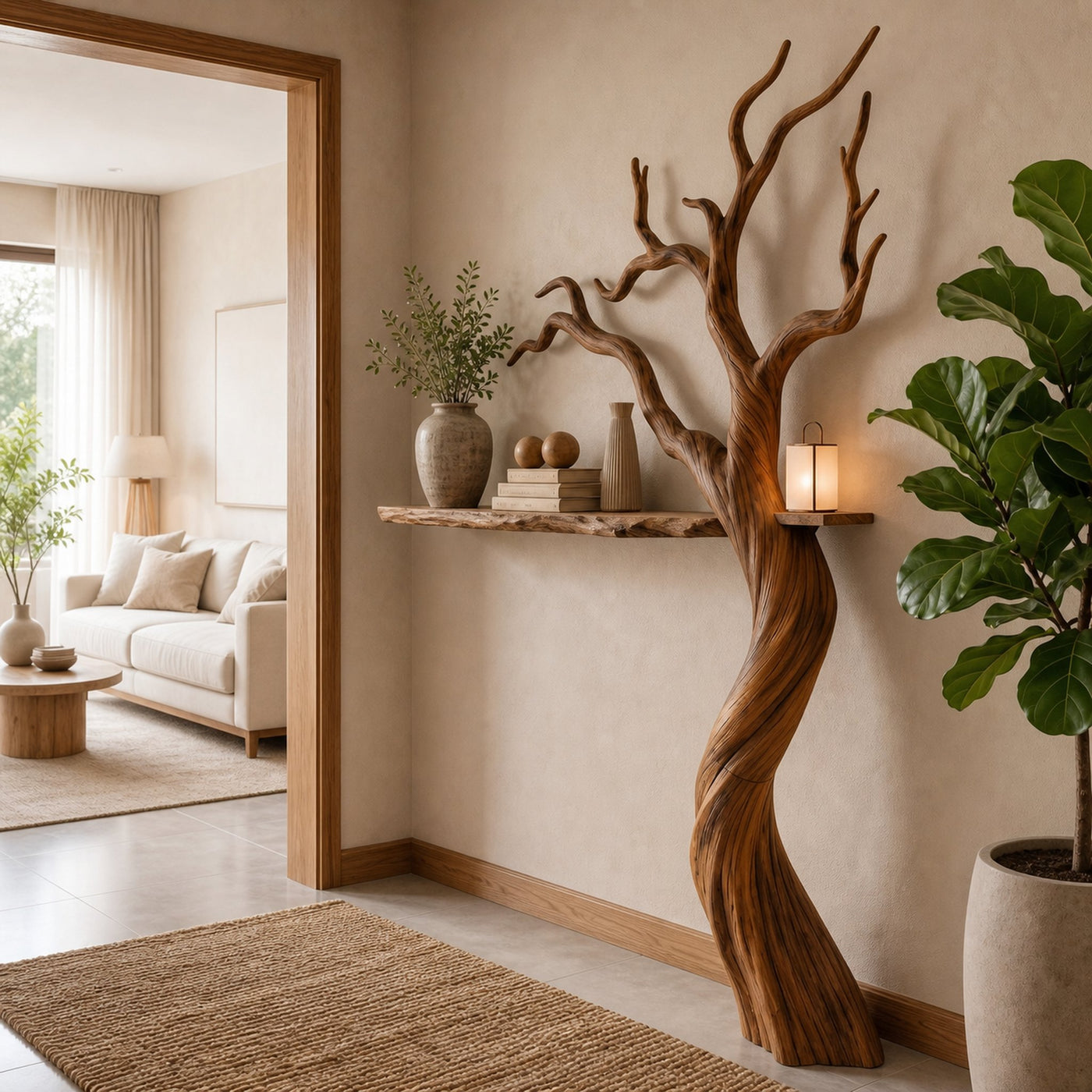 Modern Tree Bookshelf With Artistic Branch Form For Living Room - product view 3