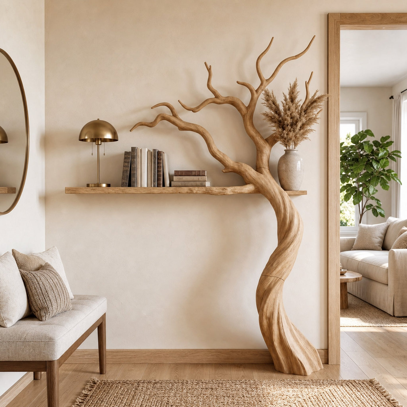 Modern Tree Bookshelf With Artistic Branch Form For Living Room - product view 5
