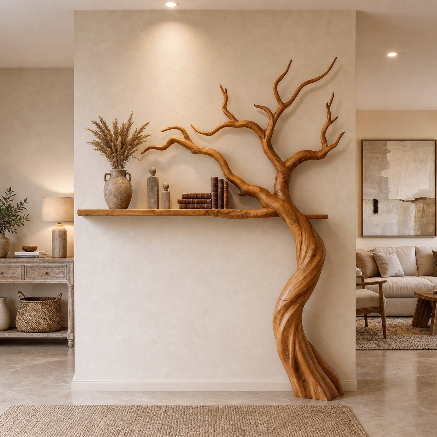 Modern Tree Bookshelf With Artistic Branch Form For Living Room - product view 6