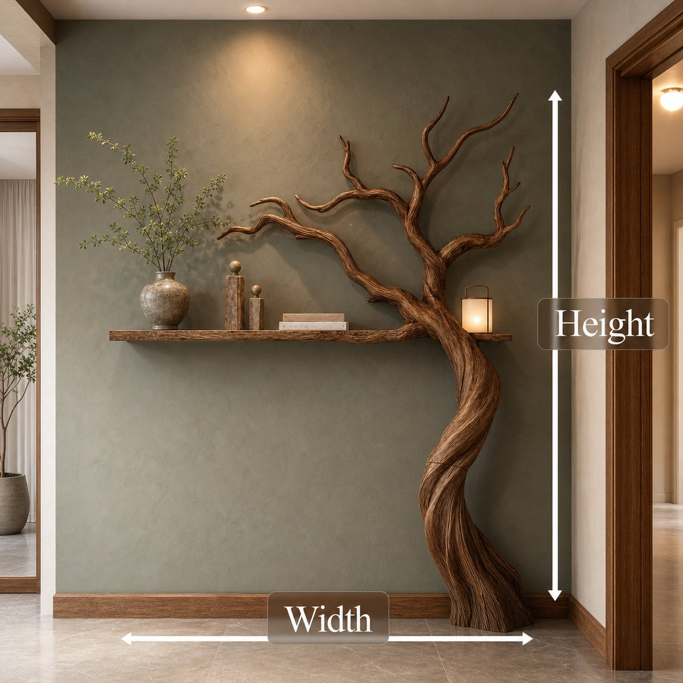 Modern Tree Bookshelf With Artistic Branch Form For Living Room - product view 8