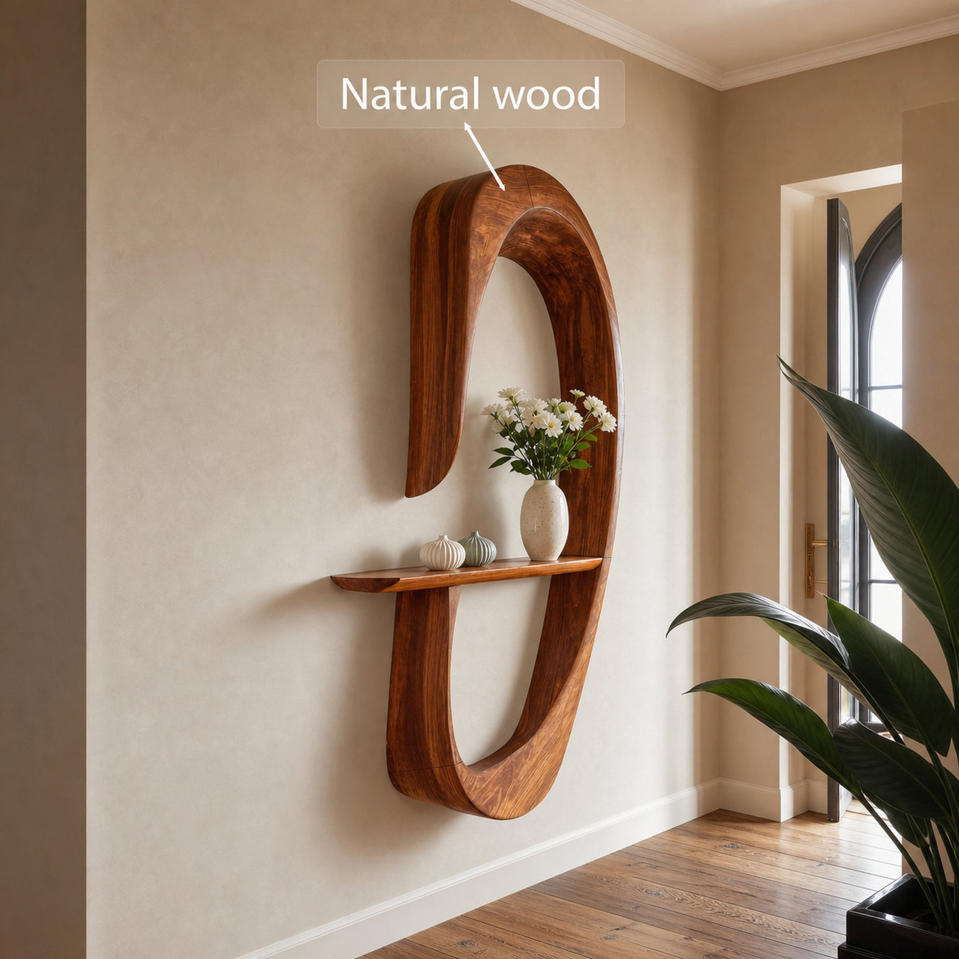 Modern Wall Shelf For Stylish Entryway - product view 5