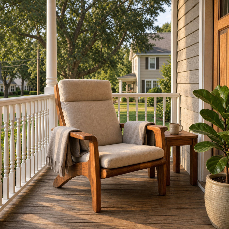 Modern Wooden Armchair For Reading Nook