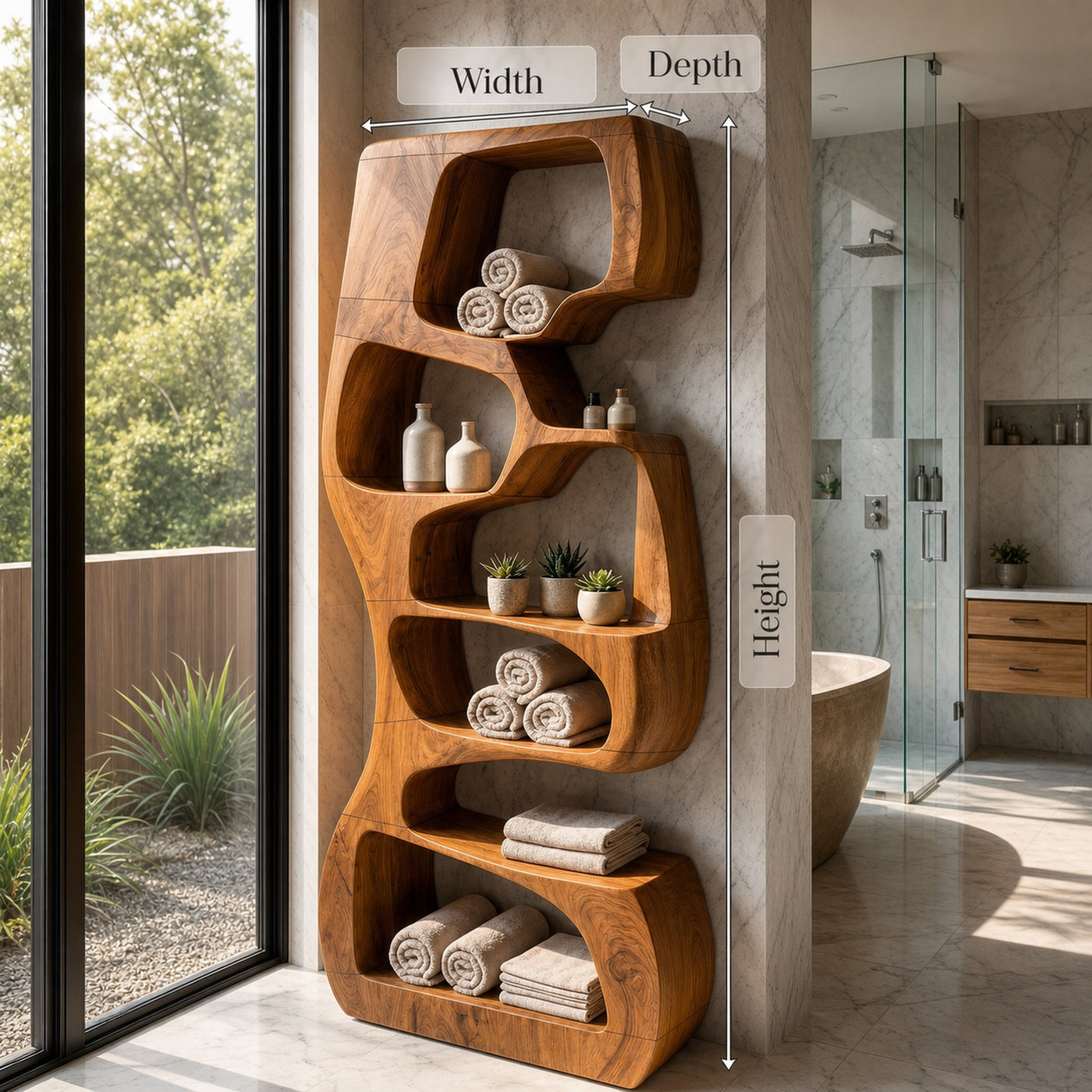 Modern Wooden Bookshelf For Home Living Storage - product view 8