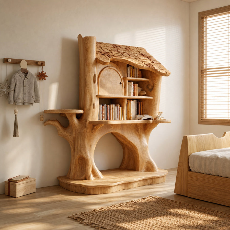 Nursery Decorative House Bookshelf For Kids Room And Bedroom