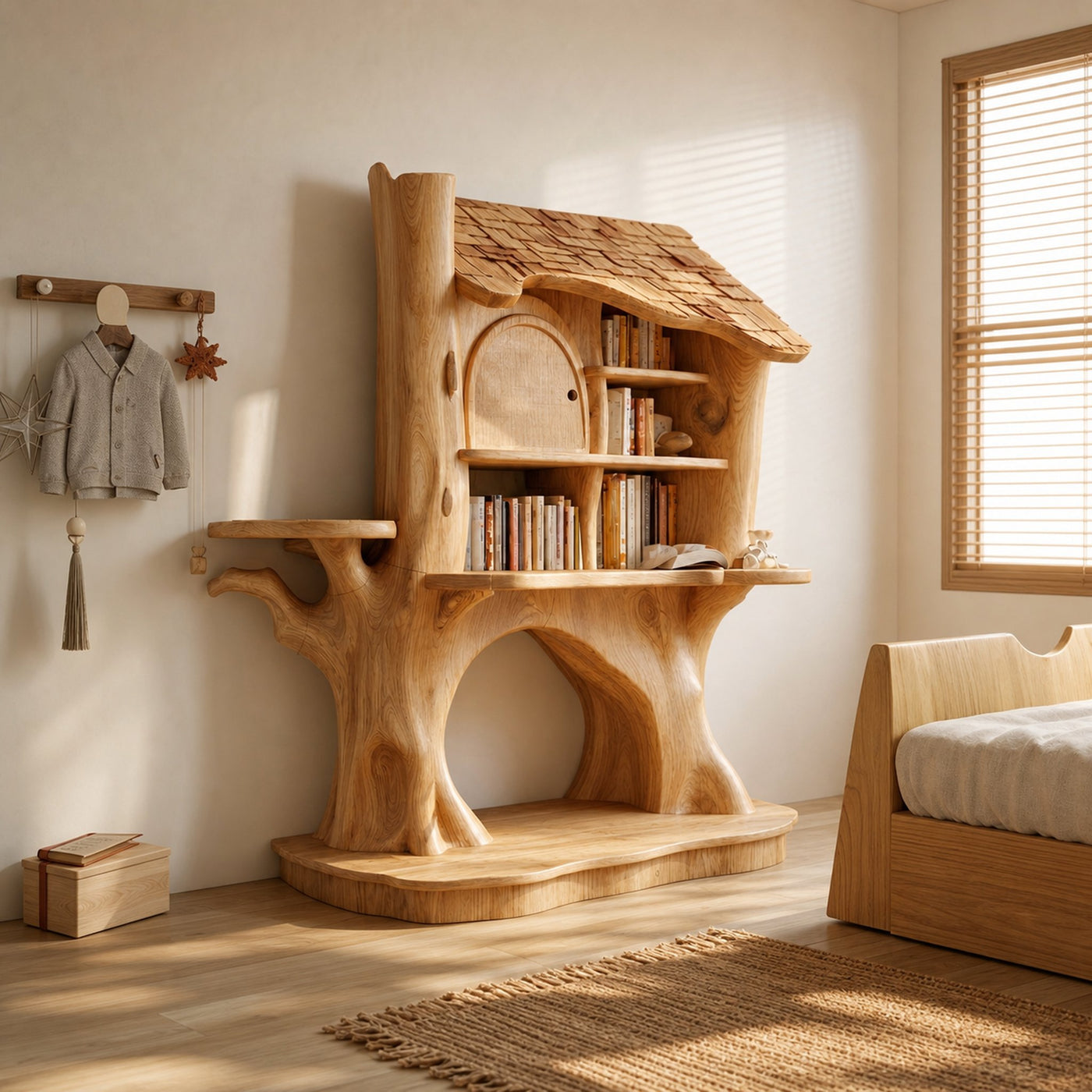 Nursery Decorative House Bookshelf For Kids Room And Bedroom