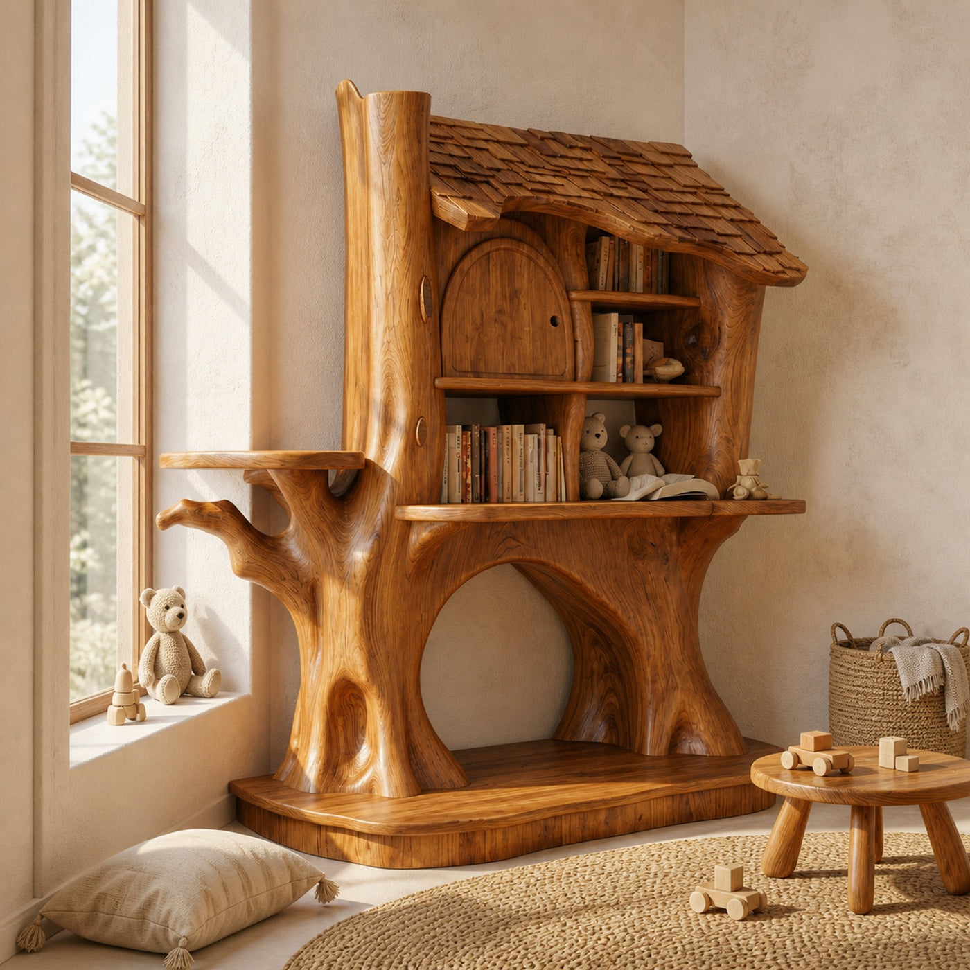 Nursery Decorative House Bookshelf For Kids Room And Bedroom - product view 6