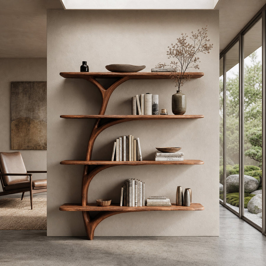 Organic Branch Form Sculptural Bookshelf For Living Room