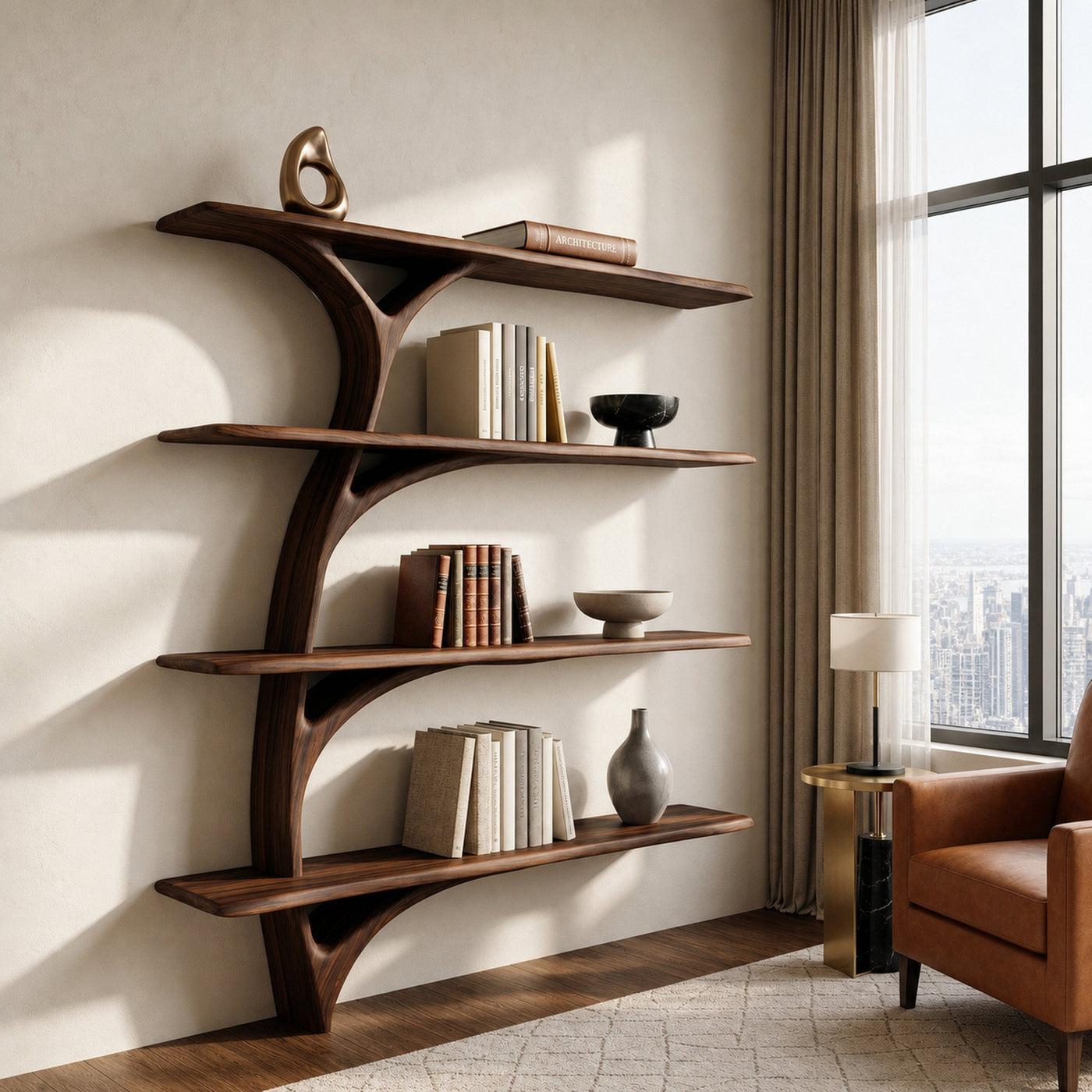 Organic Branch Form Sculptural Bookshelf For Living Room - product view 7