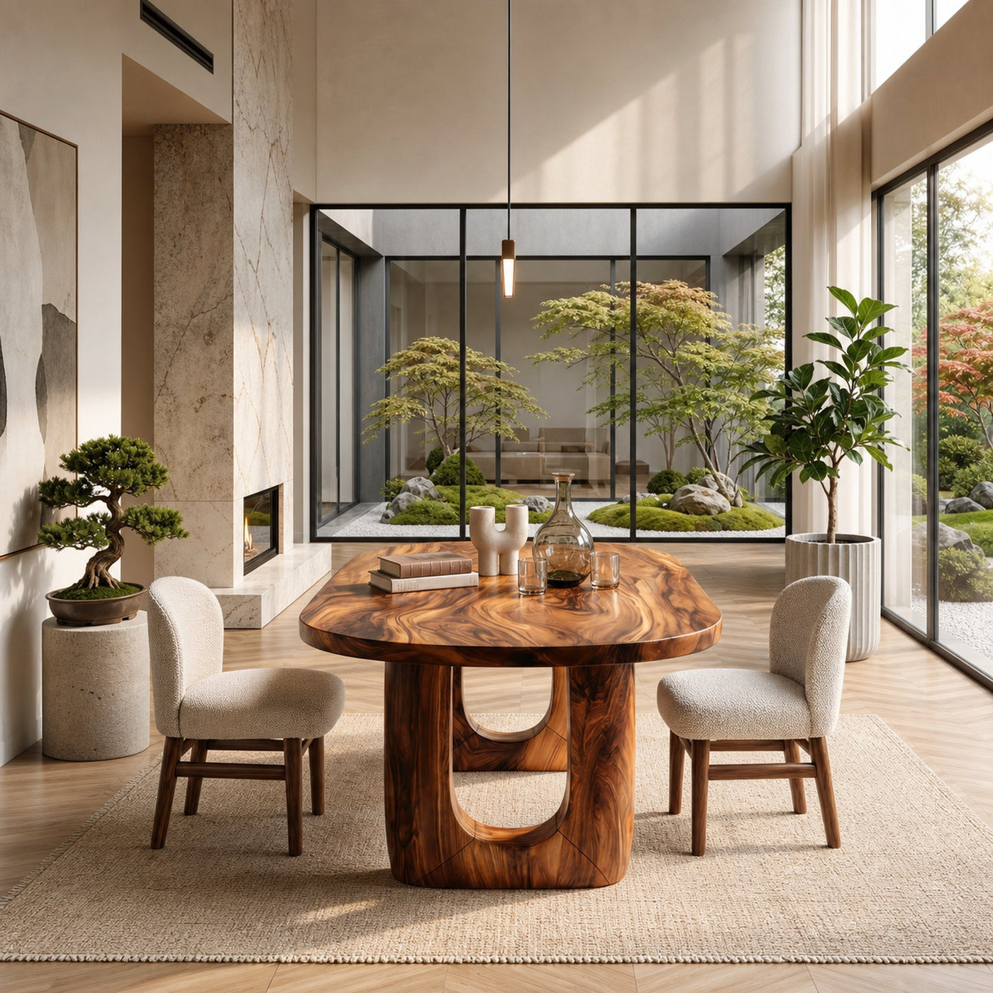 Organic Dining Room Table For Luxury Home - product view 3