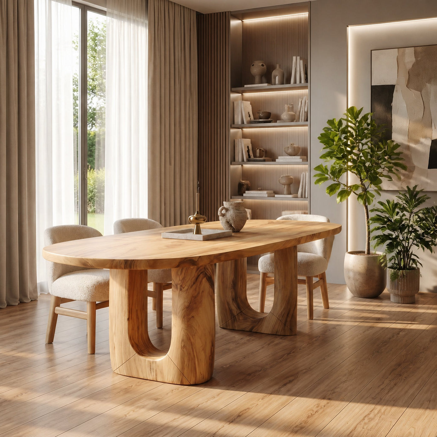 Organic Dining Room Table For Luxury Home - product view 8