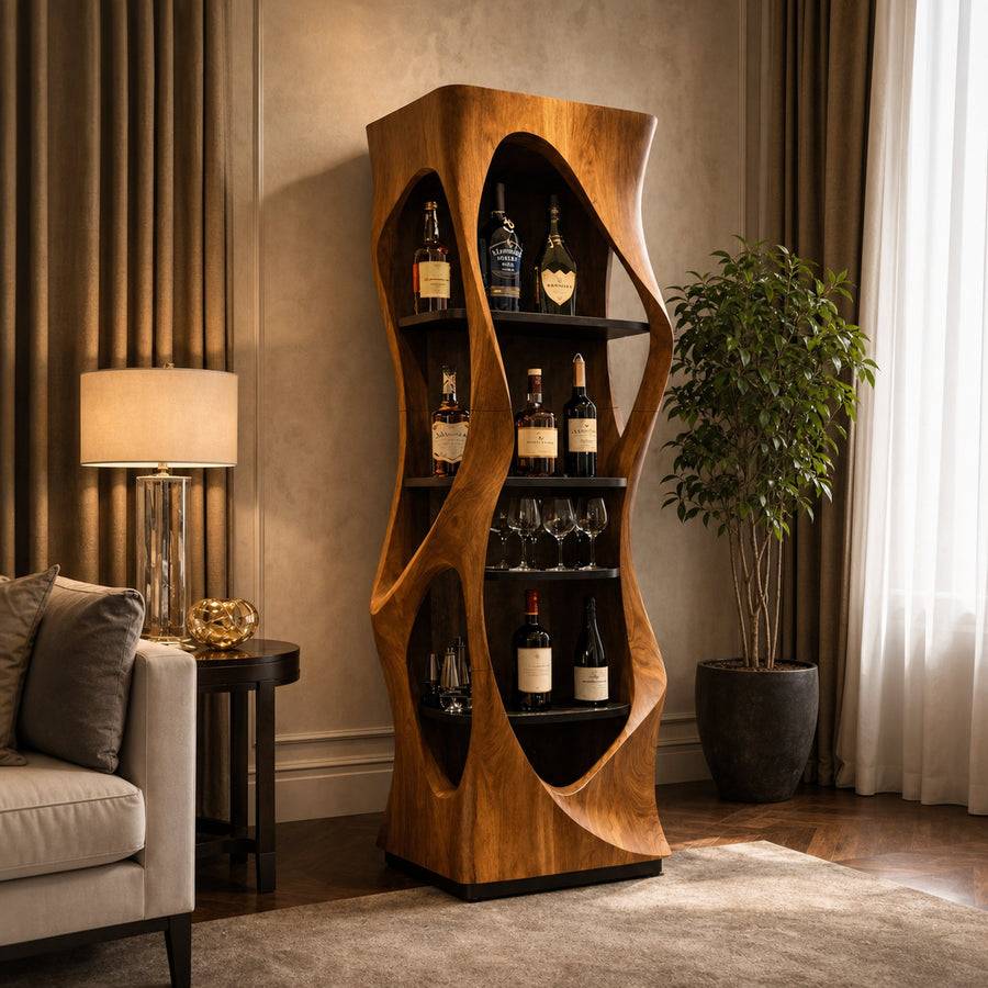 Organic Modern Bar Display Cabinet For Living Room And Lounge