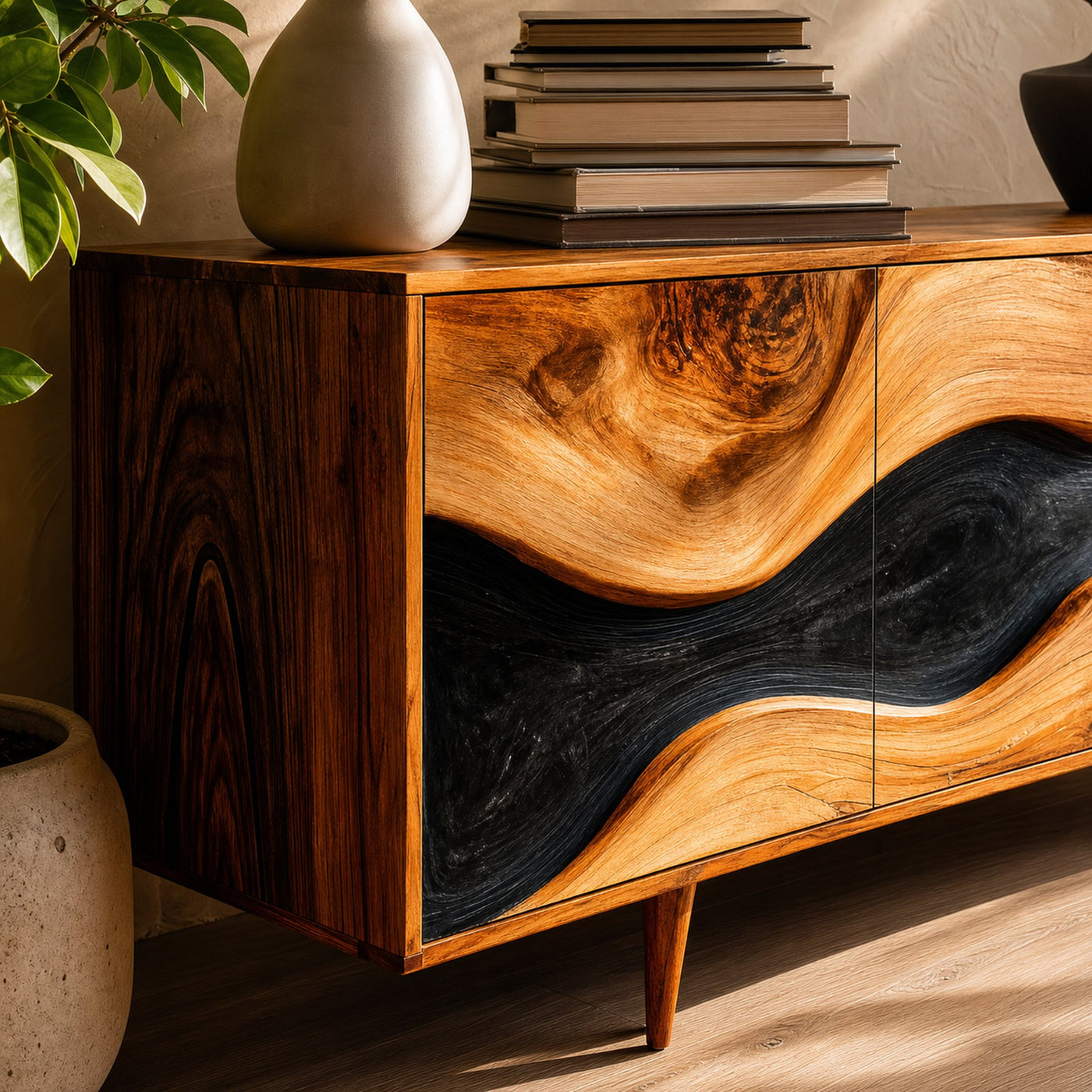 Organic Modern Cabinet Sculpted For Home Interior - product view 3