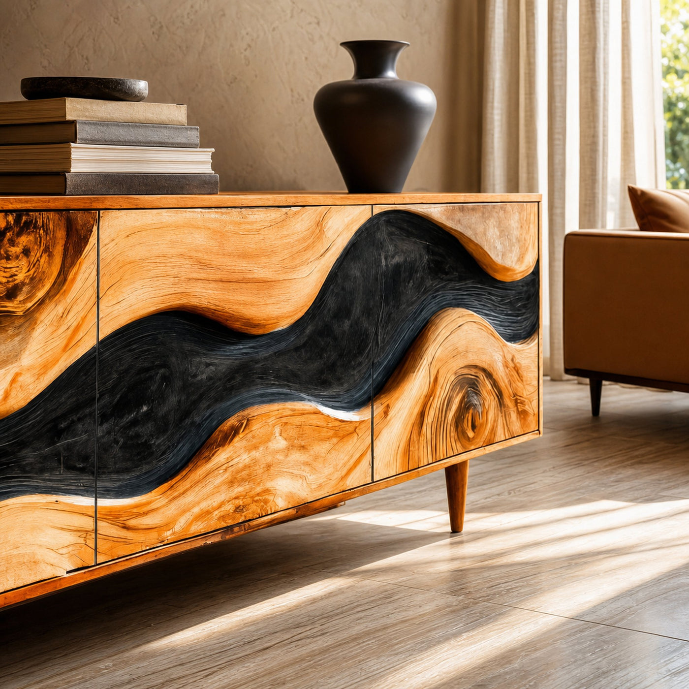 Organic Modern Cabinet Sculpted For Home Interior - product view 4