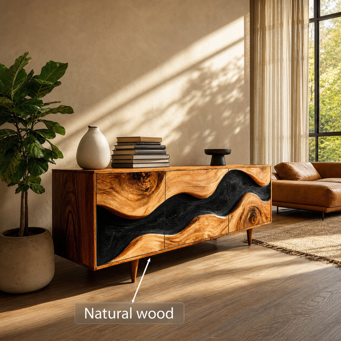 Organic Modern Cabinet Sculpted For Home Interior - product view 5