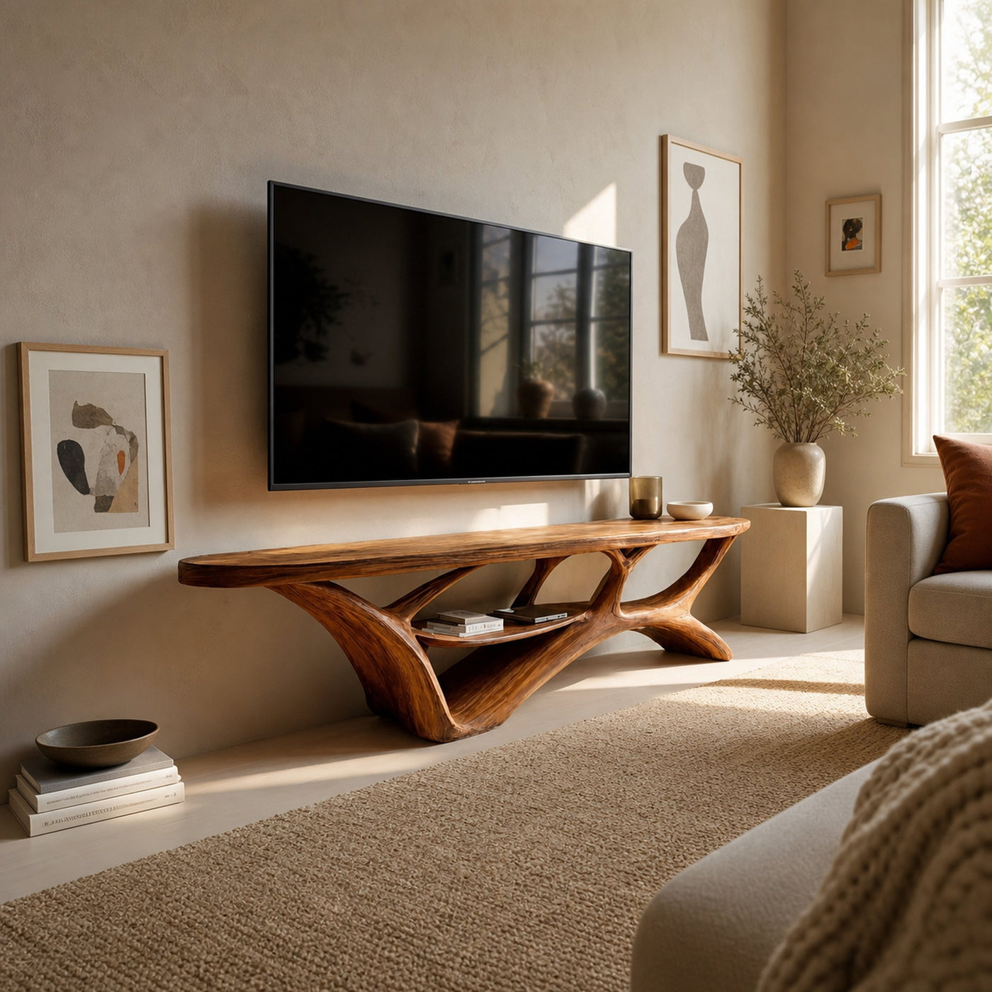 Organic Modern TV Stand For Living Room - product view 6