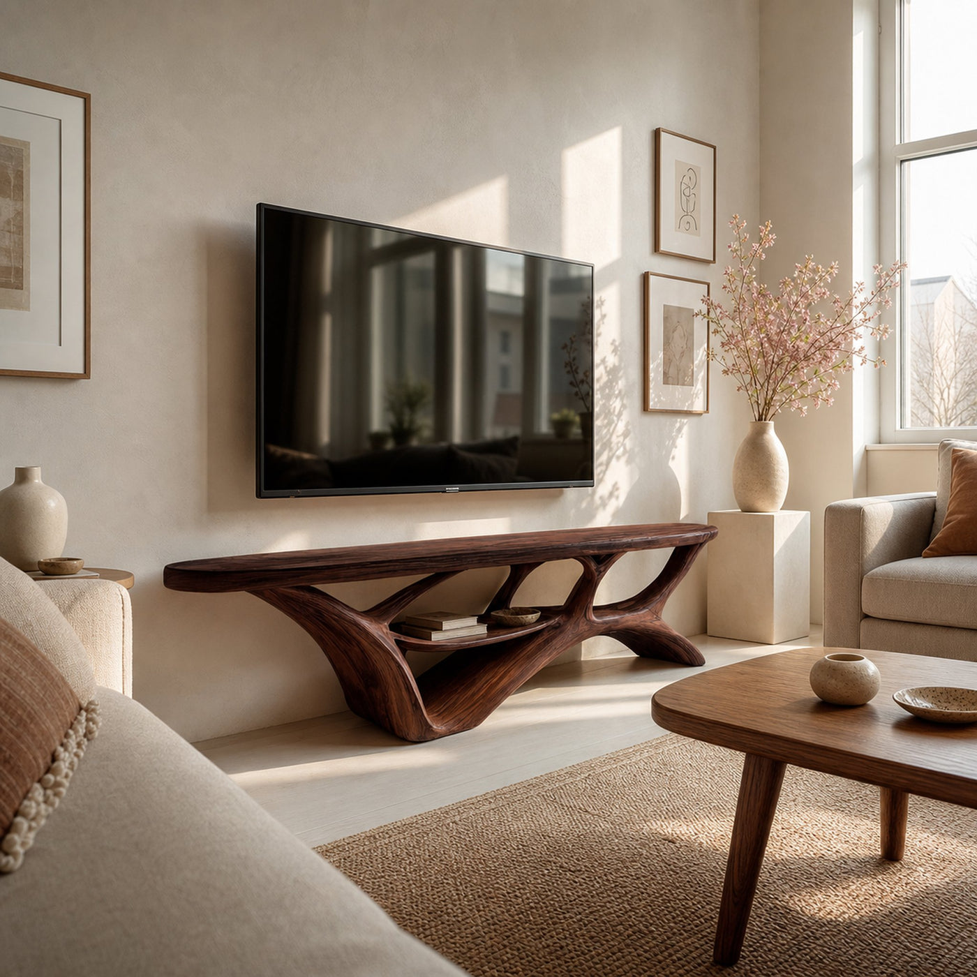 Organic Modern TV Stand For Living Room - product view 7