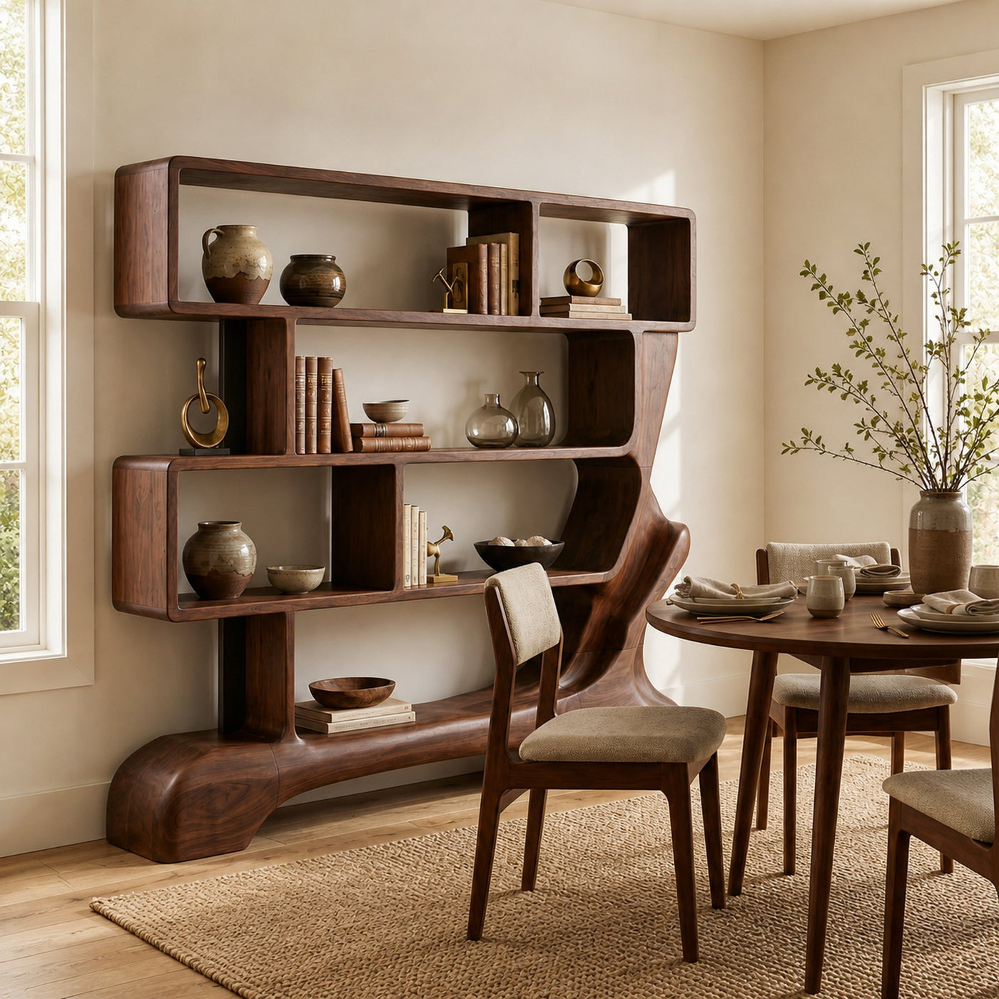 Organic Sculptural Bookshelf For Living Room And Office - product view 7
