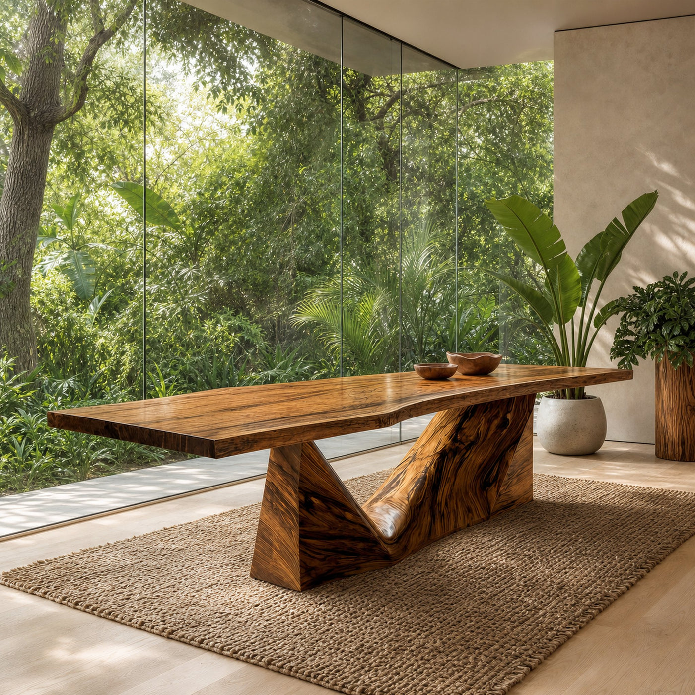 Organic Sculptural Dining Table For Dining Room And Kitchen