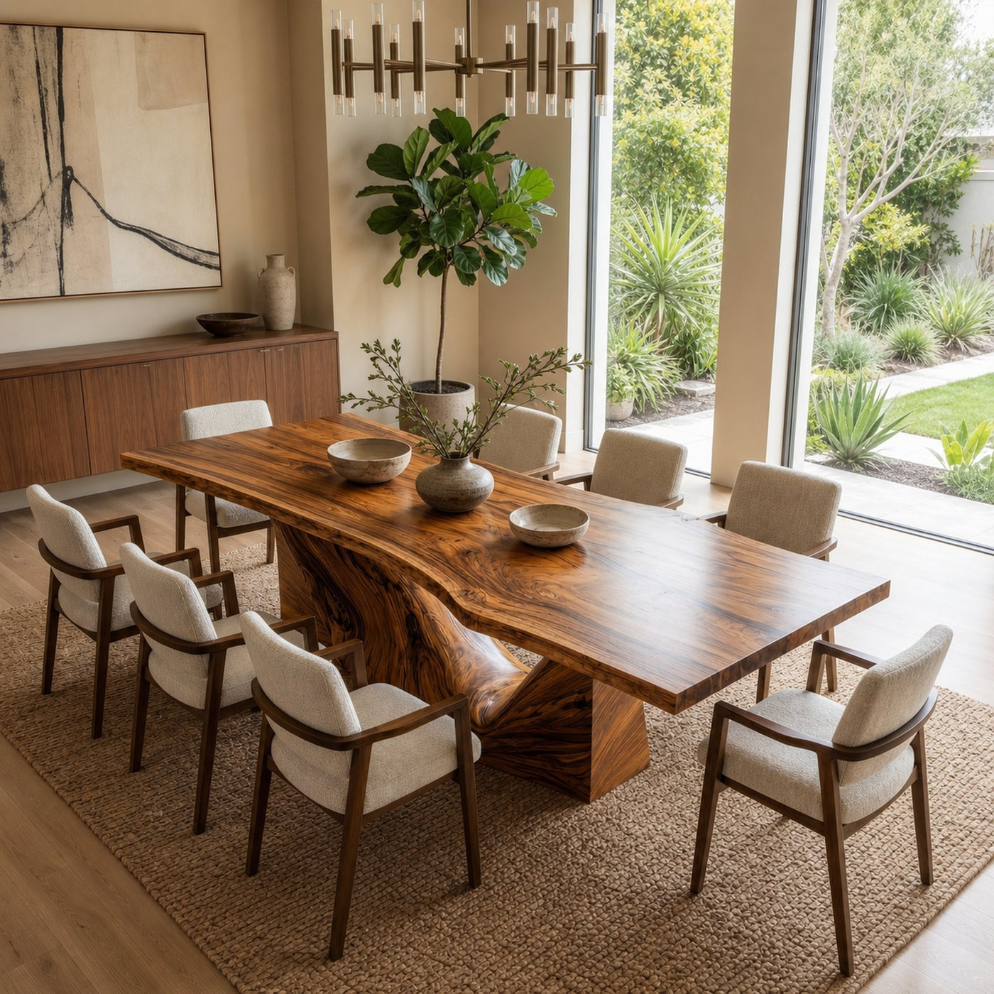 Organic Sculptural Dining Table For Dining Room And Kitchen - product view 2