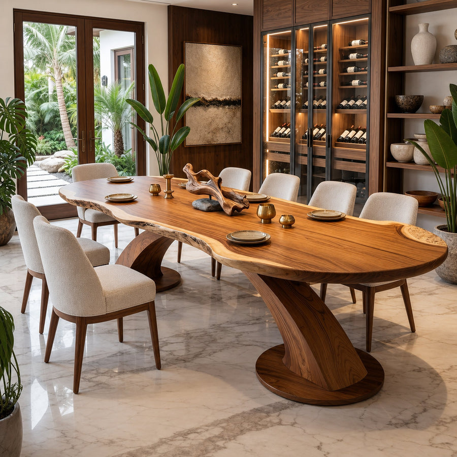 Organic Statement Table For Luxury Dining Room
