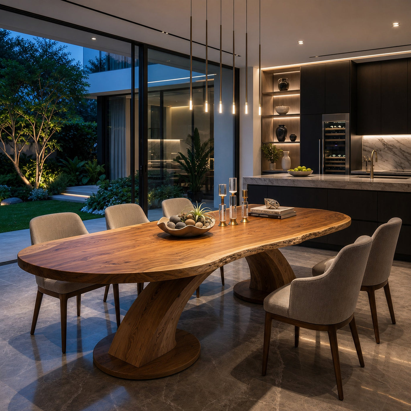 Organic Statement Table For Luxury Dining Room - product view 6