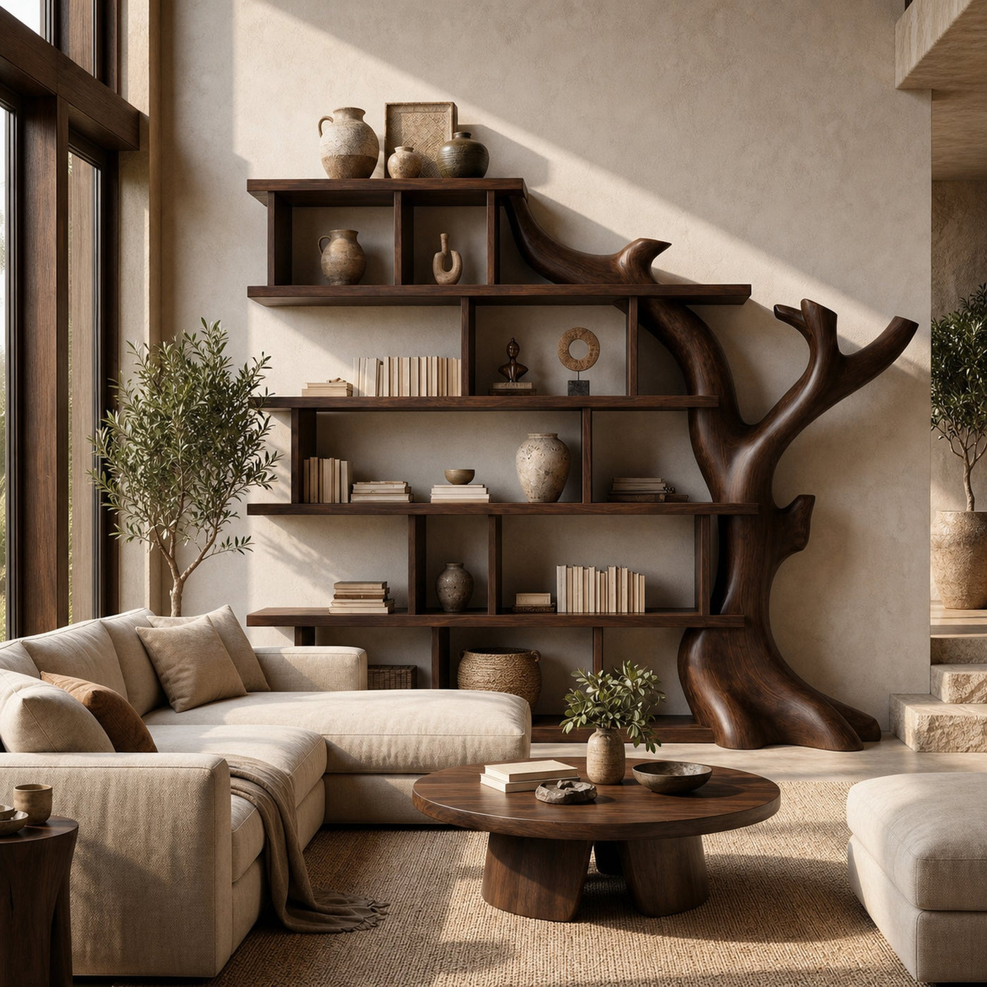 Organic Tree Bookshelf For Living Room And Home Library - product view 7