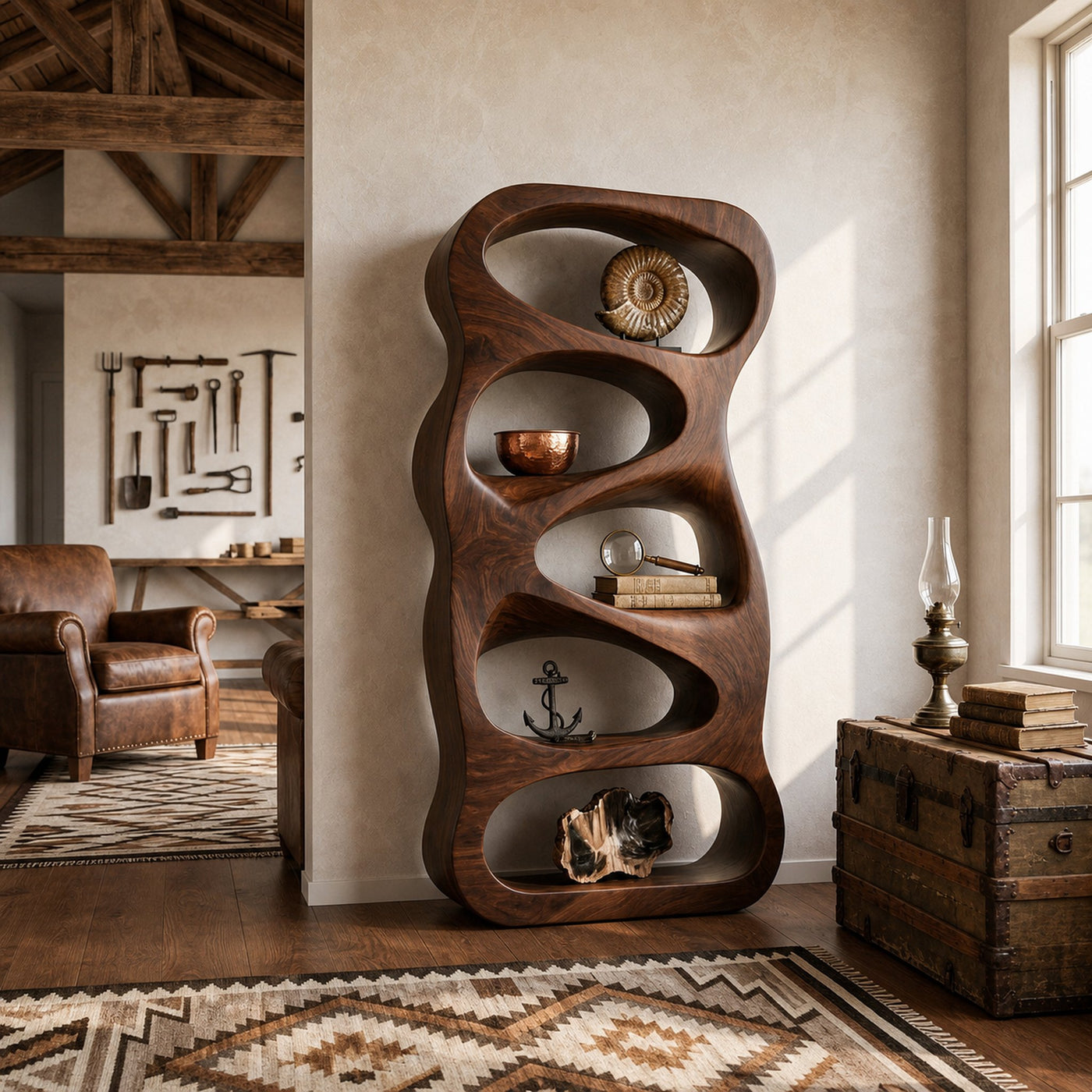 Organic Wooden Book Storage For Living Furniture - product view 7