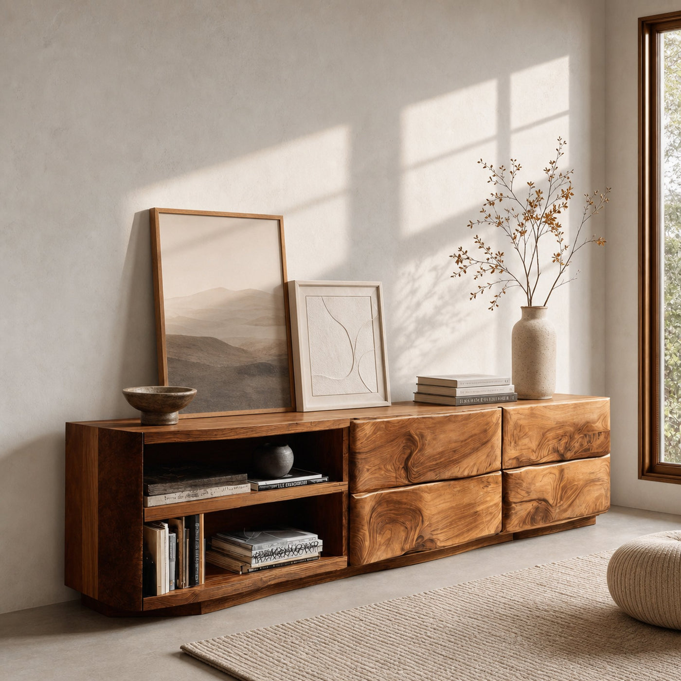 Quiet Luxury Low Sideboard Console For Living Room - product view 6