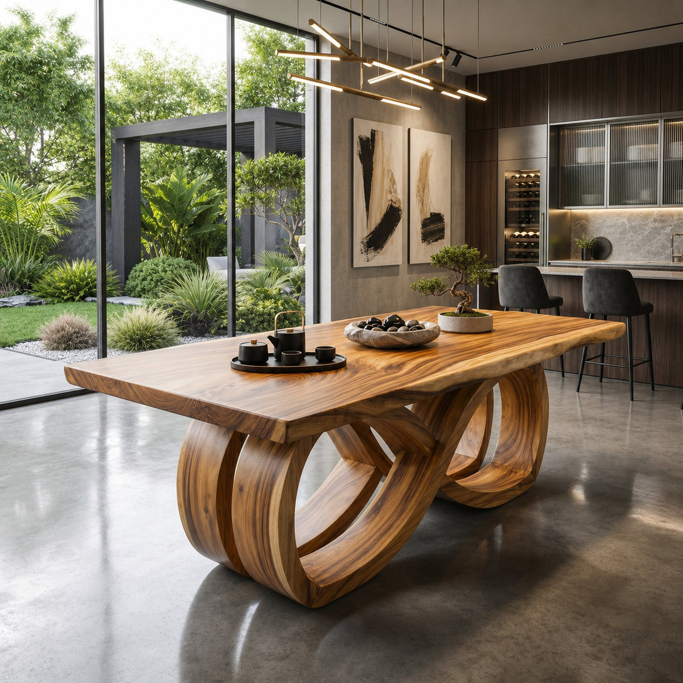 Resort Entertaining Table For Tropical Villa Patio - product view 6