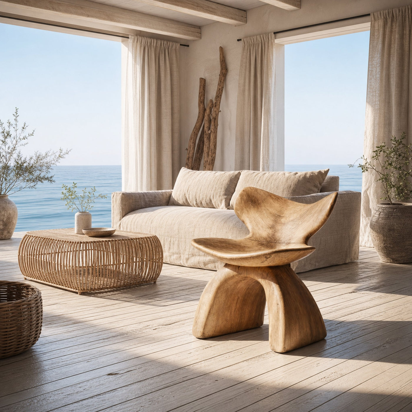 Rustic Accent Chair For A Relaxing Outdoor Space - product view 3