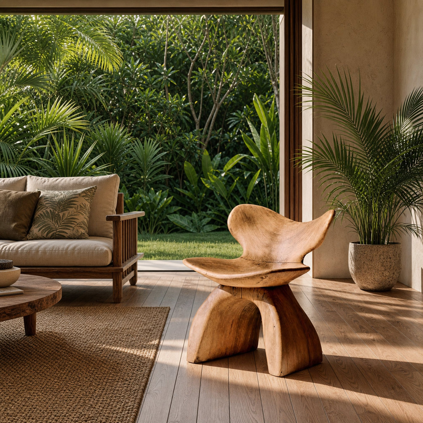 Rustic Accent Chair For A Relaxing Outdoor Space - product view 6