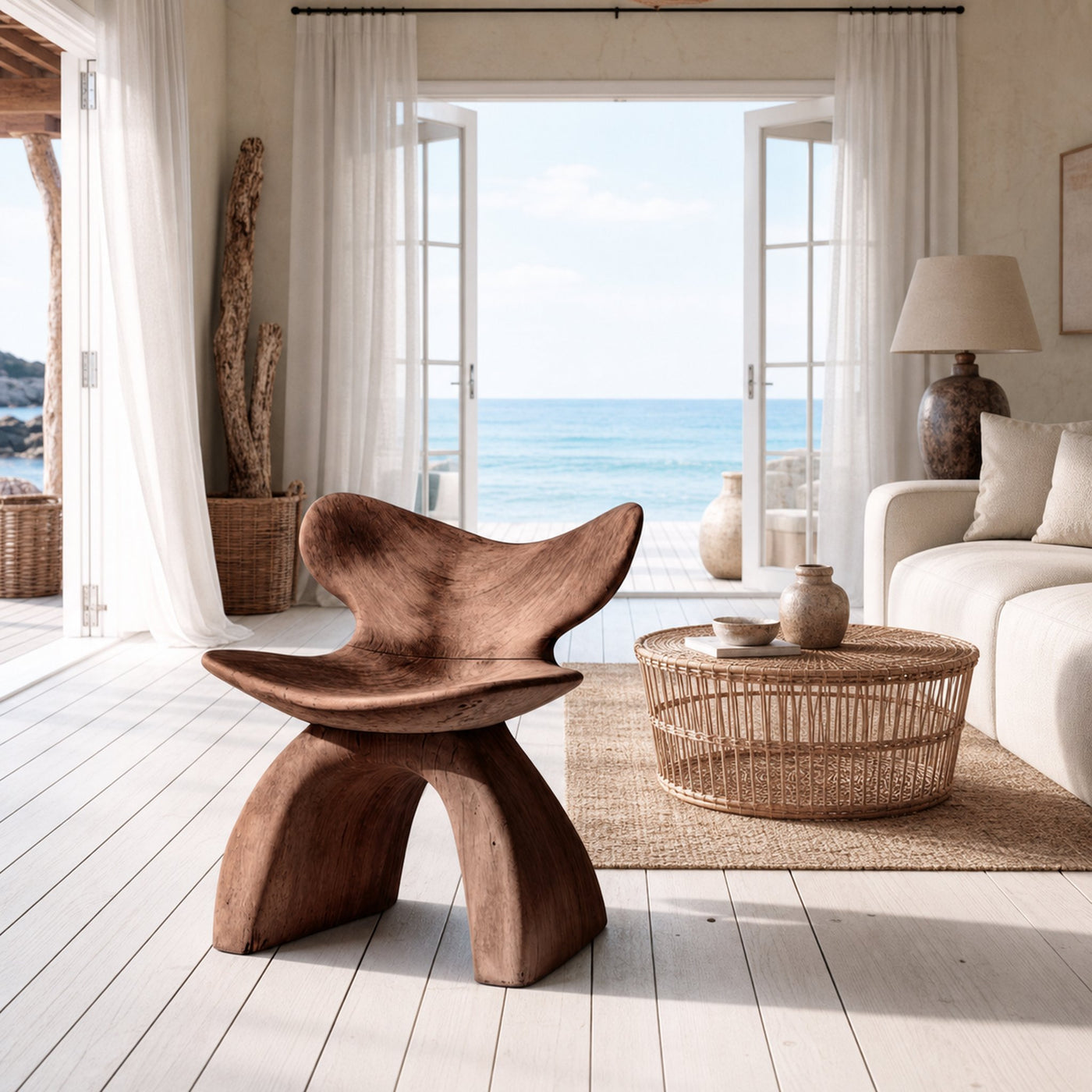 Rustic Accent Chair For A Relaxing Outdoor Space - product view 7