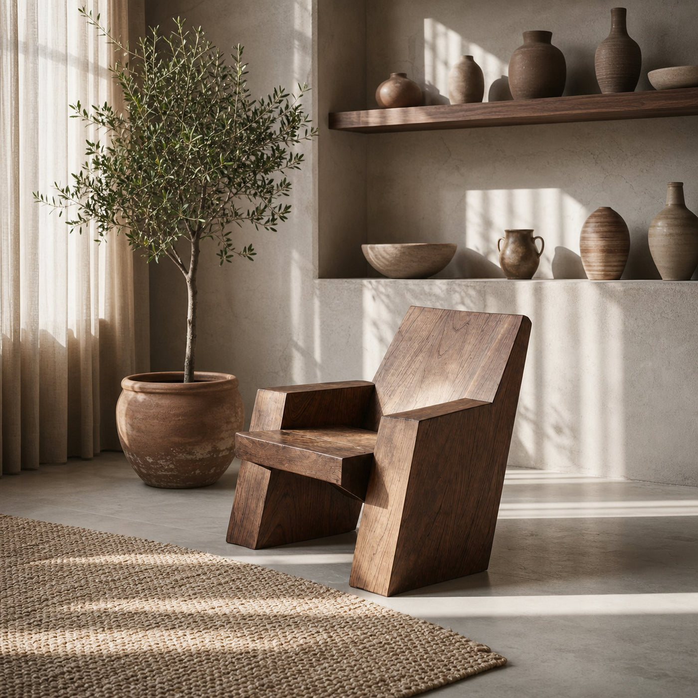 Rustic Accent Chair For Living Room Decor - product view 3
