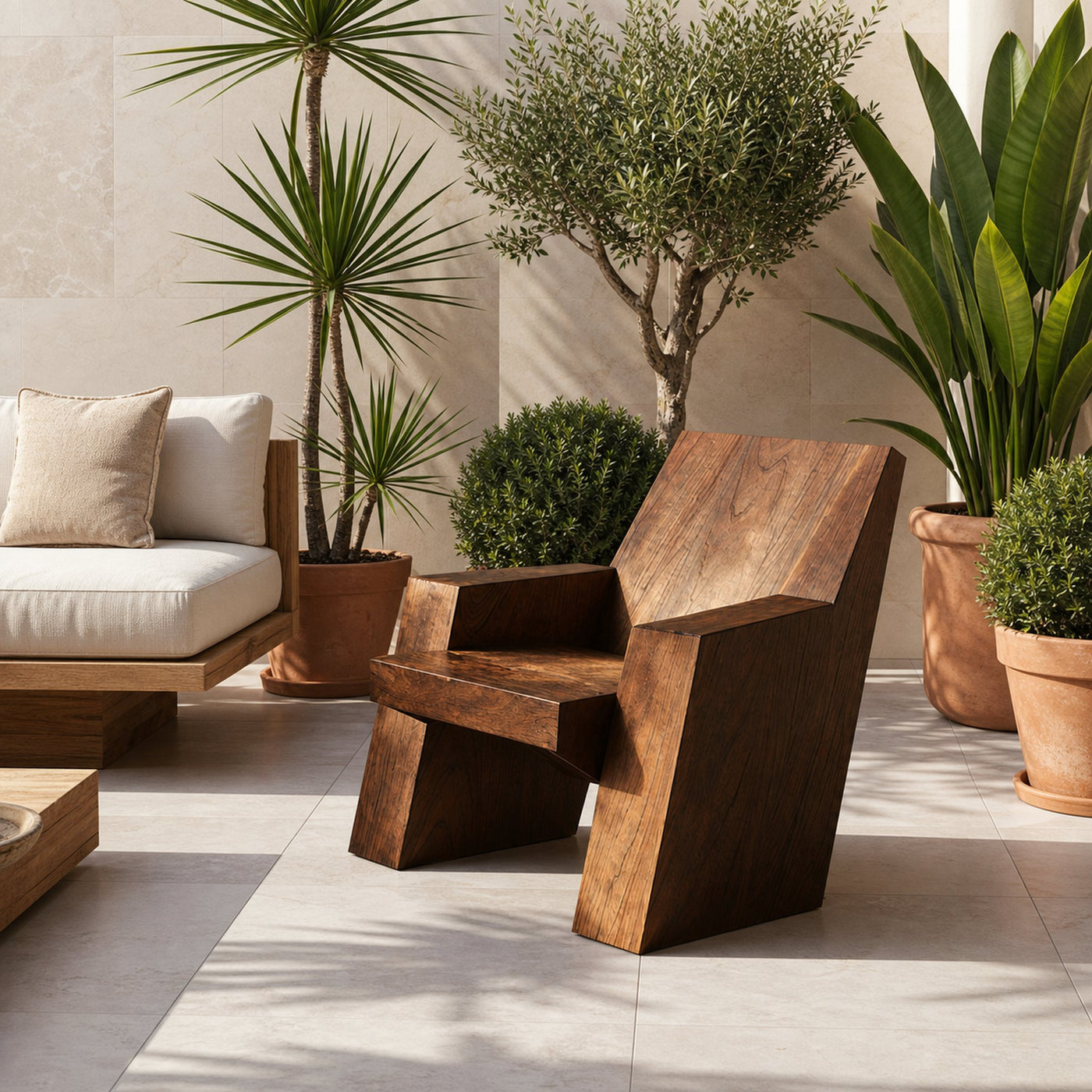 Rustic Accent Chair For Living Room Decor - product view 5